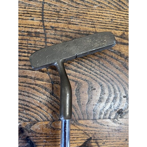 Jack Nicklaus Model 56 35” Brass Putter Steel Nice Original Vintage Grip RH - Picture 6 of 7